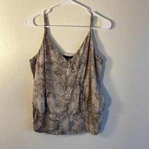 Snakeskin tank top